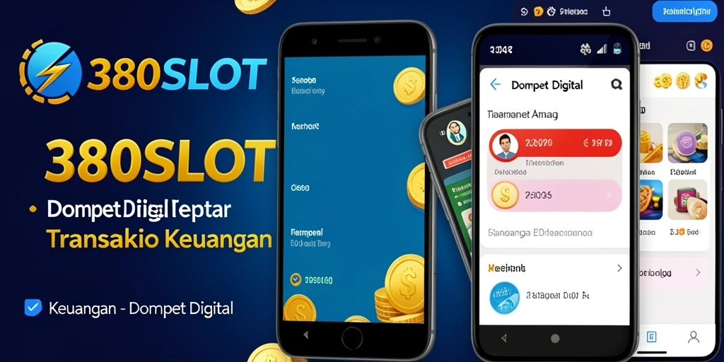 Tampilan antarmuka pengguna aplikasi Dompet Digital 380SLOT