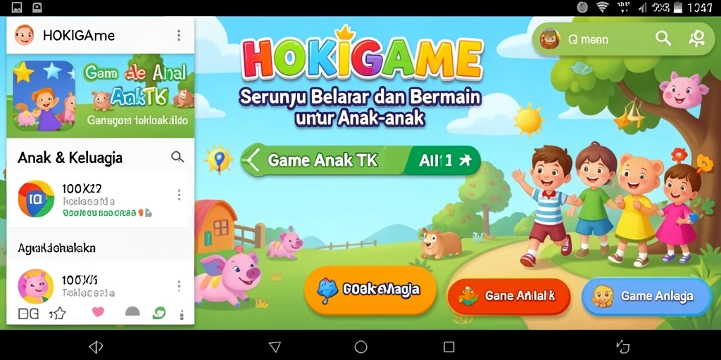 Tampilan antarmuka permainan HOKIGAME yang edukatif dan menyenangkan.