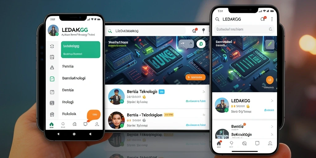 Tampilan antarmuka LEDAKGG yang modern dan informatif.
