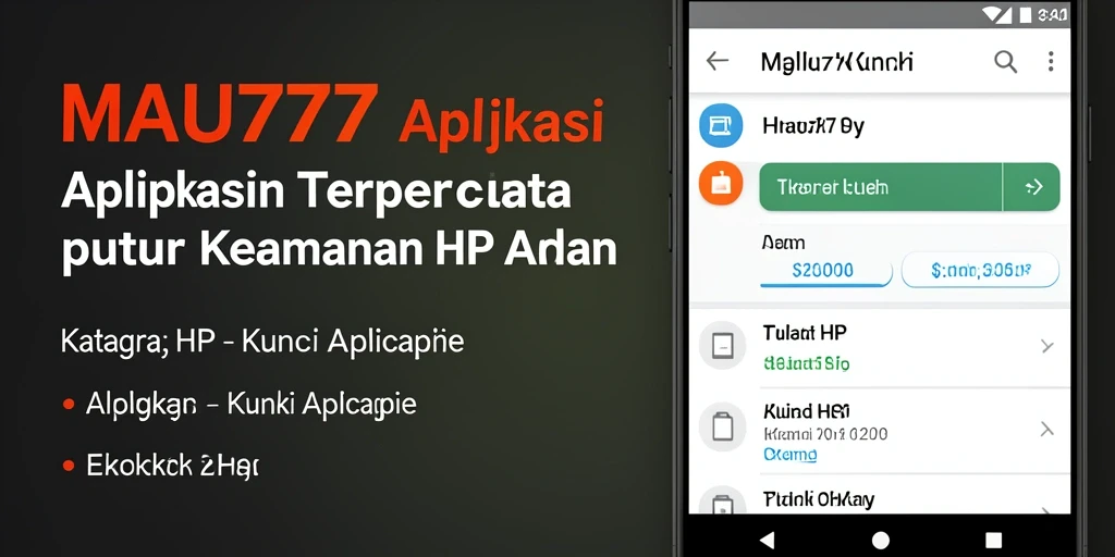 Antarmuka MAU777 yang memudahkan pengguna untuk mengunci aplikasi.