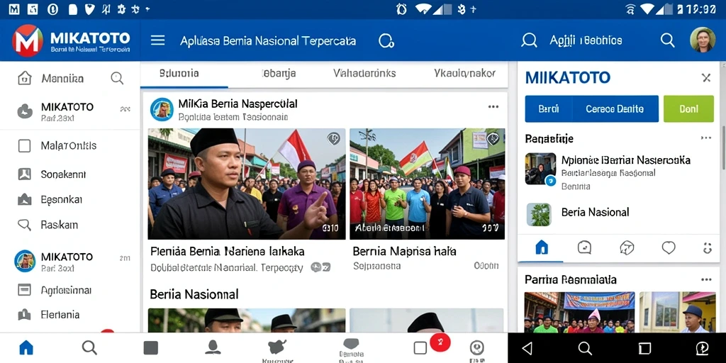 Tampilan antarmuka MIKATOTO yang sederhana dan informatif.