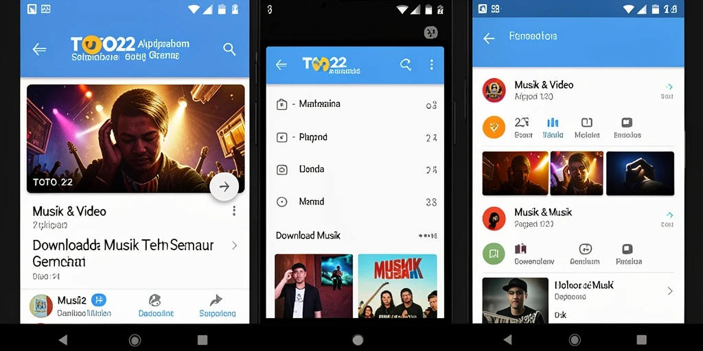 Tampilan antarmuka TOTO22 yang intuitif untuk Download Musik.