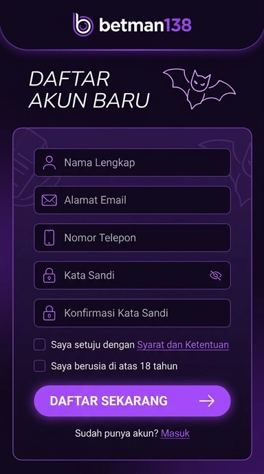 Cara Registrasi Akun Baru betman138 dengan Mudah